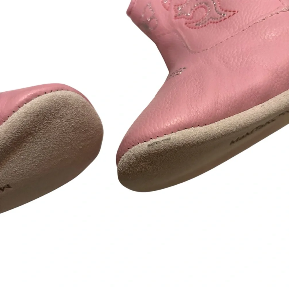 Mamtakon Leather Soft Soled Baby Cowgirl Boots 6-12m